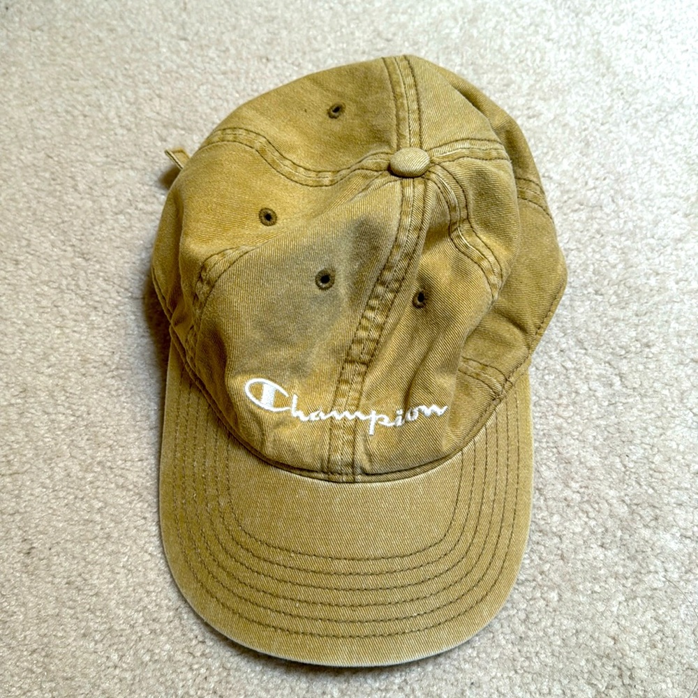 Champion biege khaki color canvas hat